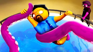 Feeding My Friend to an OCTOPUS - Gang Beasts (Funny Moments)