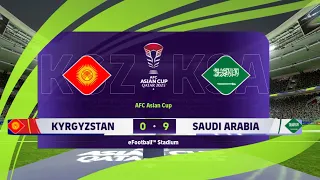 Saudi Arabia Vs Kyrgyzstan Asian AFC Qatar Football Match