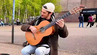 (Full Version) Spanish guitar street concert by Sebastian Diez | South Bank, London, England