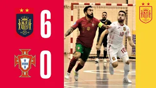 RESUMEN | FÚTBOL SALA | España 6-0 Portugal | 🔴 SEFUTBOL