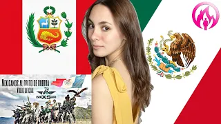 PERUANA🇵🇪 reacciona a MEXICANOS AL GRITO DE GUERRA MEXSOR