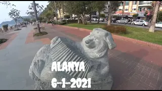 🇹🇷 ALANYA Большая прогулка по Клеопатре 6 января Алания 2021 Турция