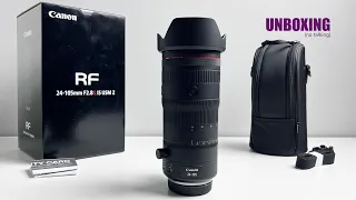 UNBOXING the Canon 24-105 f2.8  (no talking)