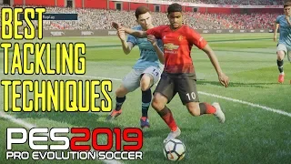 PES 2019 | BEST TACKLING TECHNIQUES TUTORIAL