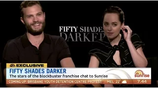 Jamie Dornan & Dakota Johnson talk Fifty Shades Darker (Australian TV)