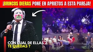 Mujer interrumpe show de ‘Brincos Dieras’ y se lleva a su esposo