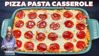 PIZZA PASTA CASSEROLE Easy Dinner Idea