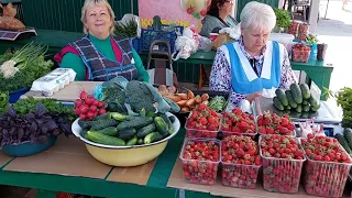 г.Лиски.Рынок"Западный",цены на фрукты и овощи.