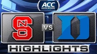 NC State vs Duke Basketball Highlights 2/7/13
