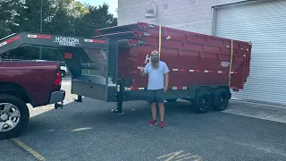 Horizon roll off dump trailer 16’ part 1