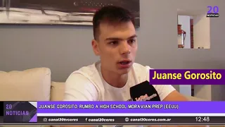 Nota exclusiva con Juanse Gorosito, antes de su partida a EEUU