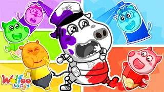 Police Officer Lost Color 🌈 + MORE Color Songs for Kids 🎶 Wolfoo Nursery Rhymes & Kids Songs