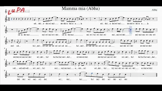 Mamma mia - Karaoke - Flauto - Note - Spartito - Canto - instrumental