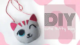 DIY cute kitty bag | foam sheet craft ideas | no sew bag | easy foam sheet craft | #shorts
