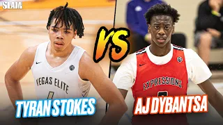 The Top 2 Rising Sophomores Battle at Peach Jam 🍑🔥 | #1 AJ Dybantsa vs #2 Tyran Stokes 🚨