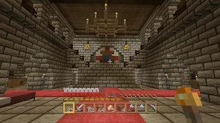 EP21 Minecraft heavenandearth Medieval Castle KEEP Kitchen Throne Room PS4 XBOX