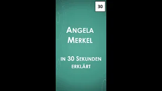 Angela Merkel in 30 Sekunden #shorts