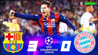 Barcelona 3-0 Bayern Munich - UCL Semi-Final 2015 - Messi Double & Neymar - Extended Highlights -FHD