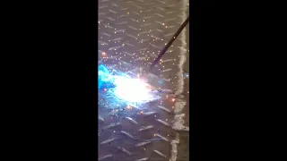 3/4" plus core welding with back gouge