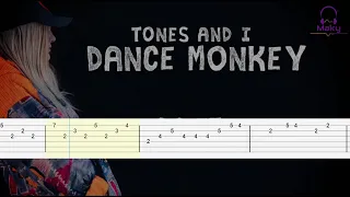 TONES AND I - DANCE MONKEY [Guitar Tabs Tutorial]