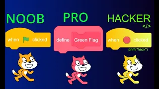 NOOB vs PRO vs HACKER in Scratch