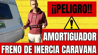 ⚠️🧑‍🔧 PELIGRO , Cambiar amortiguador freno de inercia de una caravana 🚐🚌⚠️