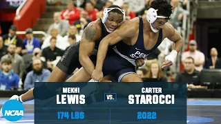 Carter Starocci vs. Mekhi Lewis: 2022 NCAA wrestling championship final (174 lb.)