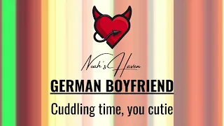 ASMR Falling Asleep with your German Boyfriend [thunder][bilingual][sleep-aid]