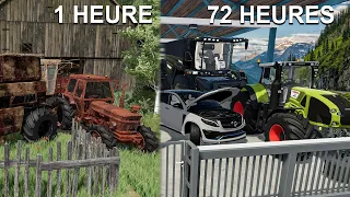 I spent 72 hours in abandoned farm full of old tractors, here's what happened | Farming Simulator 22