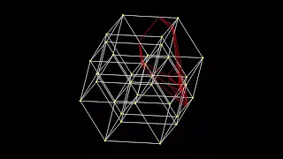 A cross section of a 5-dimensional hypercube