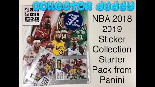 NBA 2018 2019 Sticker Collection Starter Pack from Panini