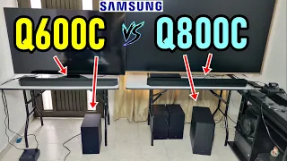 SAMSUNG Q600C vs Q800C: SOUND BARS WITH Q-SYMPHONY / HW-Q600C vs HW-Q800C