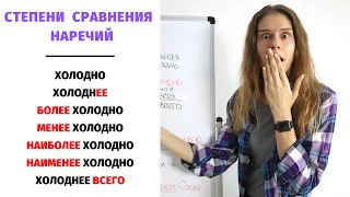 Степени сравнения НАРЕЧИЙ || Степени сравнения