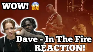 Dave - In The Fire (ft. Giggs, Ghetts, Meekz & Fredo) (Live At The BRITs 2022) | 🇺🇸 Couple Reacts!