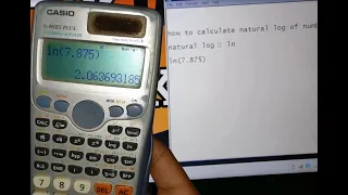 how to calculate natural log in scientific calculator !! how to calculate natural log of a number