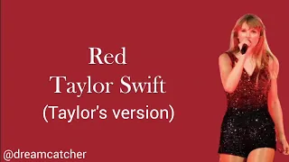 Red Taylor's version lyrics - Taylor Swift