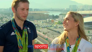 Jason & Laura Kenny after winning 5 gold medals at Rio 2016