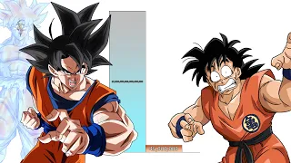 Goku VS Yamcha POWER LEVELS Over The Years All Forms (DB/DBZ/DBGT/SDBH)