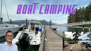 Two days one night Keats Island boat camping - part one