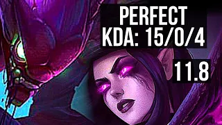 KHA'ZIX vs MORGANA (JUNGLE) | 15/0/4, Legendary, 700+ games, 1.1M mastery | BR Master | v11.8