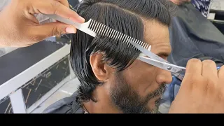 long Hair transformation with scissors #hammadhairstudio