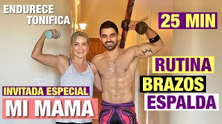 Ejercicios para Tonificar Brazos y Espalda Rápido En Casa (25 MIN)