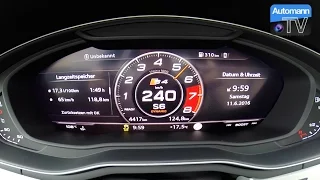 2017 Audi S4 Avant (354hp) - 0-250 km/h acceleration (60FPS)