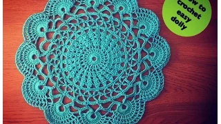 CC How to crochet easy doily