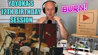 Drum Teacher Reacts: Deep Purple - Burn / YOYOKA's 12th Birthday Session