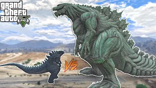 GTA 5 -Godzilla Earth Vs Legendary Godzilla SUPERHERO BATTLE