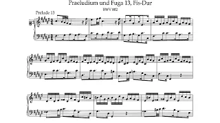 JS Bach / Glenn Gould, 1963: Prelude and Fugue in F sharp major BWV 882 - Columbia MS 7409