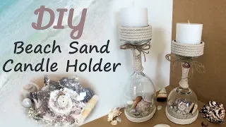 DIY Beach Sand Wine Glass Candle Holders - Craft Amazing