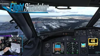 MSFS2020 | Most Beautiful APPROACH Into Barcelona | PMDG Boeing 737 | FS2Crew |