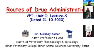 Routes of Drug Administration by Dr. Nirbhay Kumar